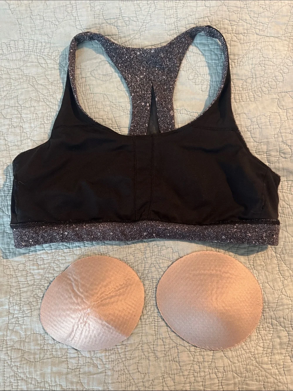 Lululemon athletica Women's Sparkle Black Racerback Sports Bra